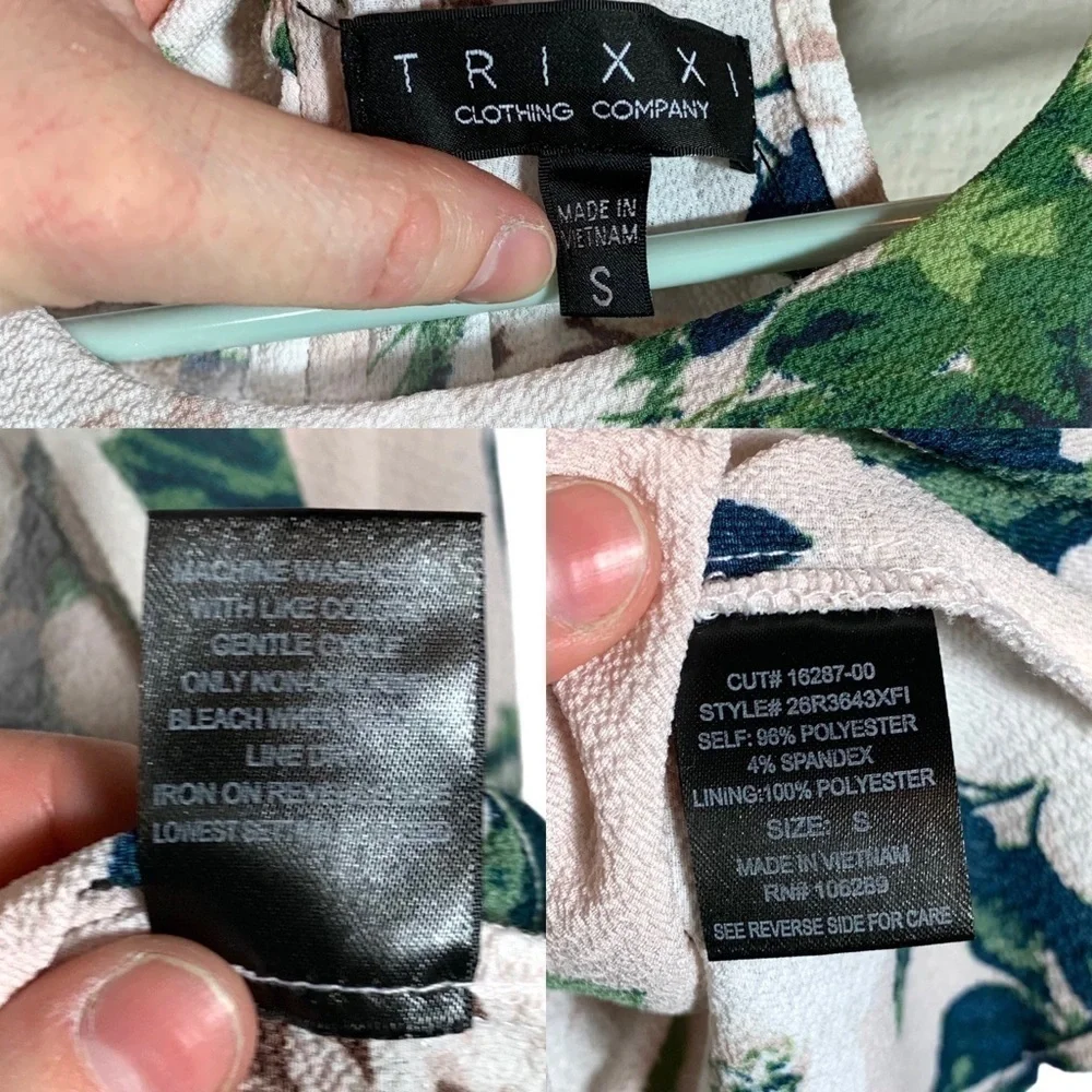 Francesca’s Trixxi Blush Floral Maxi Romper Size Small - Picture 15 of 15